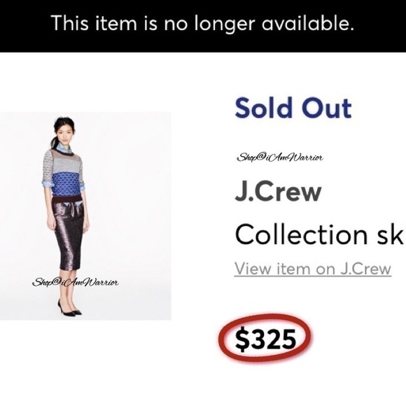 J.Crew Collection multicolor metallic tinsel pencil skirt *shop@iAmWarrior - Picture 3 of 11